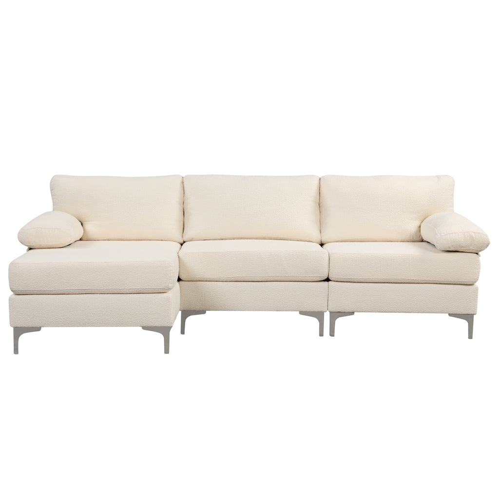 Large cream store sectional sofa