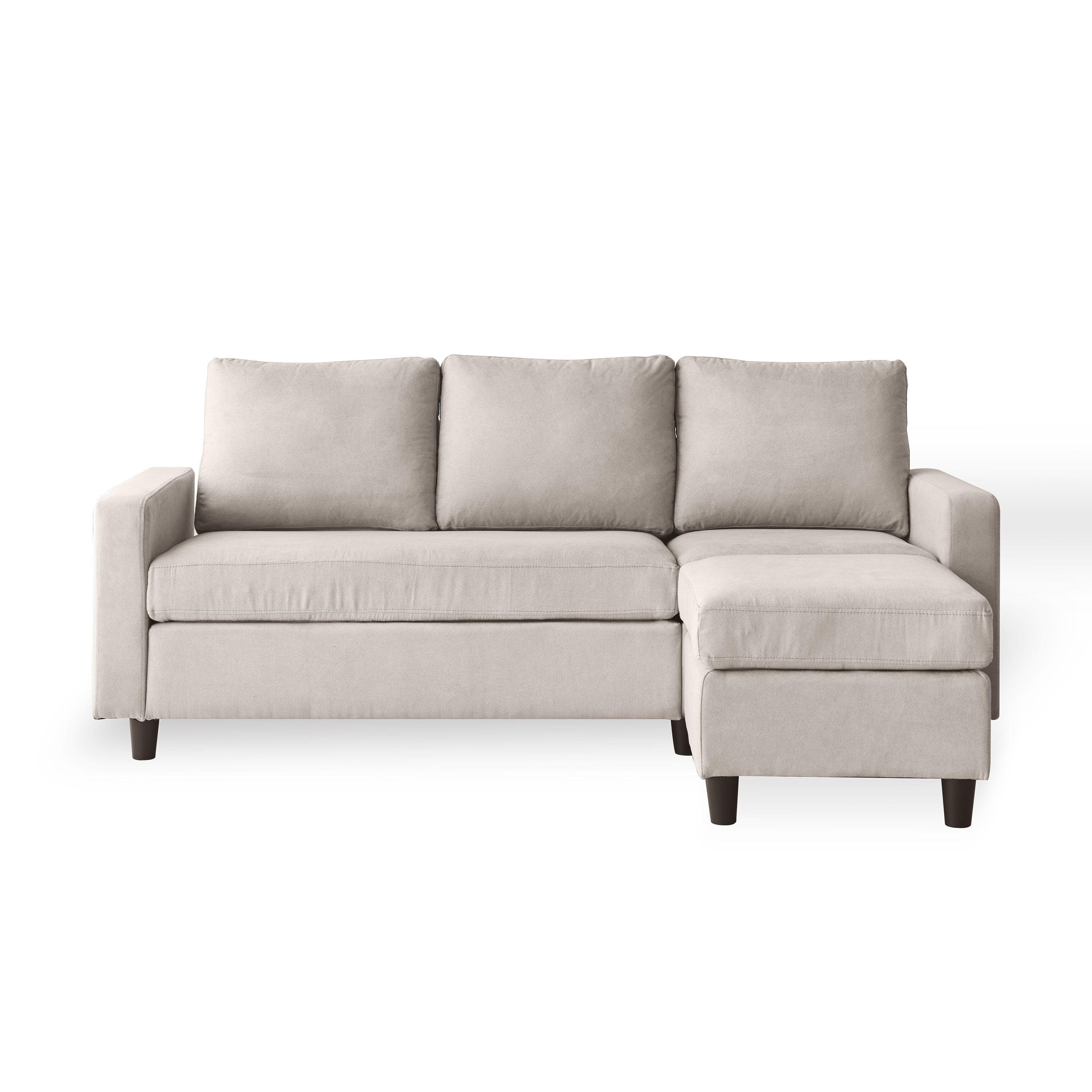 Amanda Modern Velvet Large Sectional Sofa | Sofamania.com